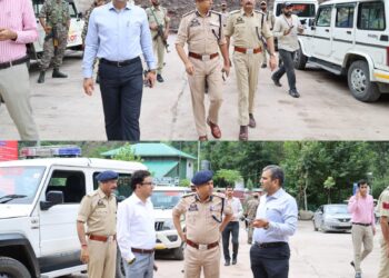 DC Ramban visits NH-44, inspects restoration work at Nashri, other locations