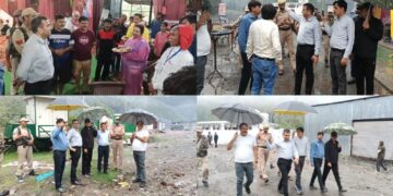 DC  Ramban reviews facilities for pilgrims at Chanderkote amid adverse weather conditions