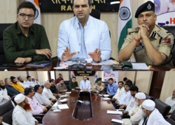 DC Ramban Reviews Milad Arrangements , Directs Uninterrupted Power &Water Supply