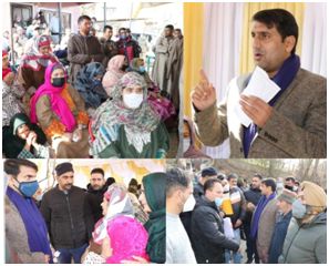 DC Srinagar holds Grievance Redressal Camp at Syedpora, Harwan