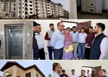 DC Srinagar reviews progress on construction of Migrant Transit Accommodation at Zewan