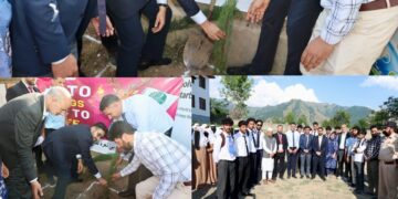 DC Srinagar leads plantation drive at GHS School Khonmoh on World Environment day