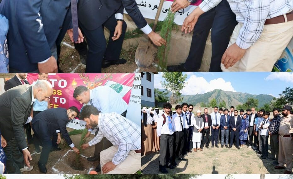 DC Srinagar leads plantation drive at GHS School Khonmoh on World Environment day