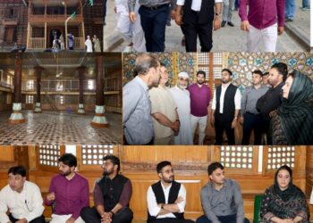 DC Srinagar inspects renovation, upgradation works of Khankah-e-Naqshband Sahib Shrine