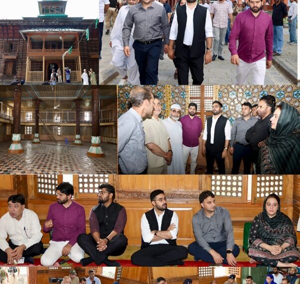 DC Srinagar inspects renovation, upgradation works of Khankah-e-Naqshband Sahib Shrine