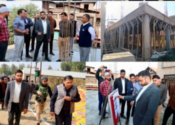 DC Srinagar inspects progress in construction of District Circuit House Bemina