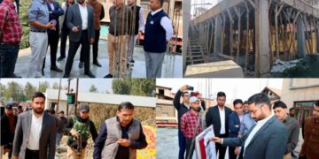 DC Srinagar inspects progress in construction of District Circuit House Bemina