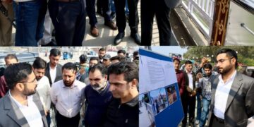DC Srinagar inspects fencing, upgradation work on Budshah Bridge