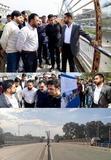 DC Srinagar inspects fencing, upgradation work on Budshah Bridge – The ...