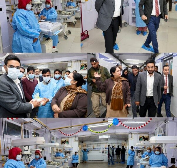 DC Srinagar, Principal GMC inspect newly built 15-Bedded Additional NICU Block for new bornsat LD Hospital