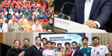 DC Srinagar attends Final of 5th Edition of Inter-College Men’s Volleyball Tournament 2026 at GCoE; felicitates Winning Teams