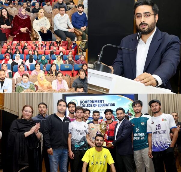 DC Srinagar attends Final of 5th Edition of Inter-College Men’s Volleyball Tournament 2026 at GCoE; felicitates Winning Teams