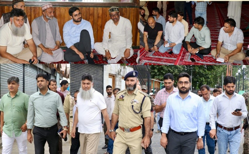 DC Srinagar visits Shrine of Hazrat Sheikh Hamza Makhdoom (R.A) to review arrangements for upcoming Urs