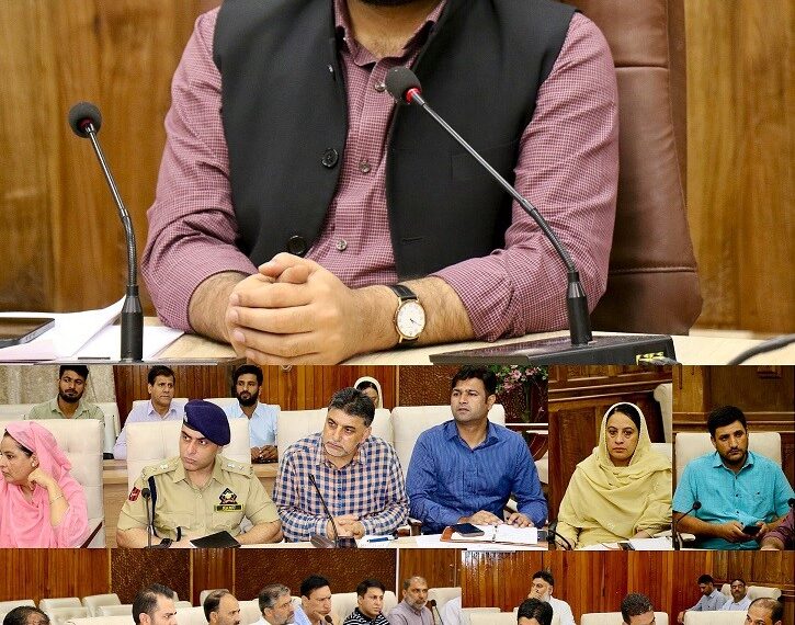 DC Srinagar conducts review meeting of DDMA on preparedness & mitigation measures of distt admin