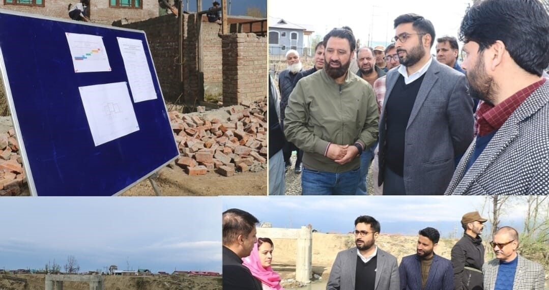 DC Srinagar inspects progress of construction works in Gangbug area
