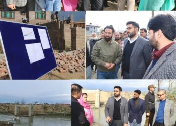DC Srinagar inspects progress of construction works in Gangbug area