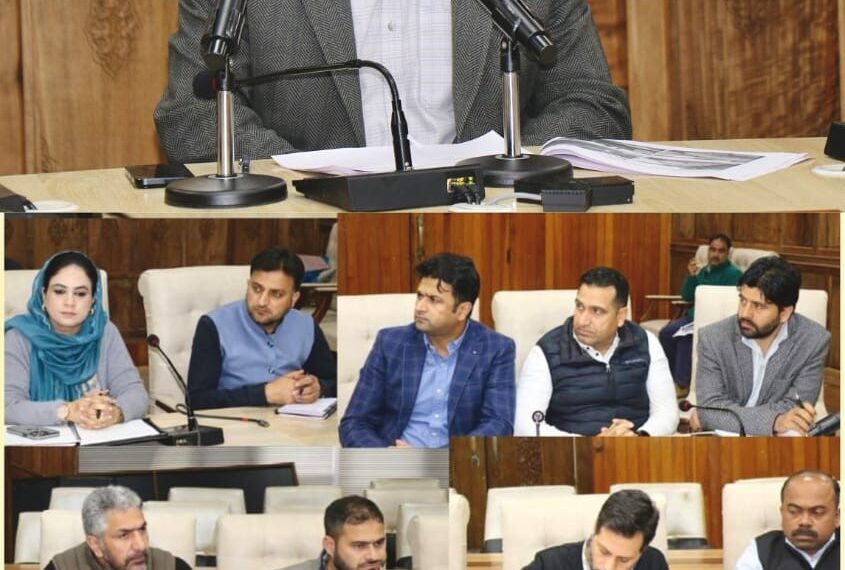 DC Srinagar assesses progress of I&FC projects to strengthen flood management mitigation measures