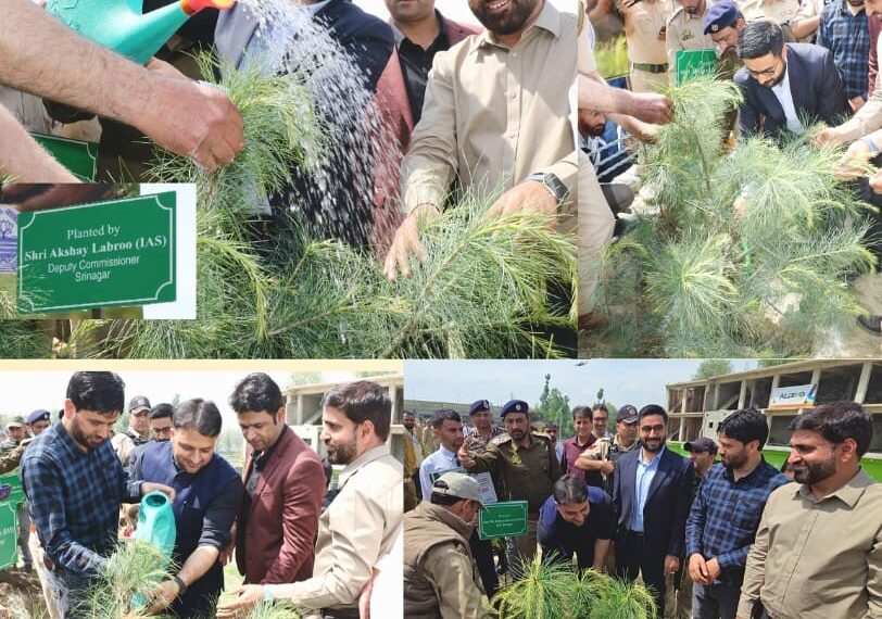 DC Srinagar leads plantation drive under ongoing 100-day intensive NashaMukt J&K Abhiyan