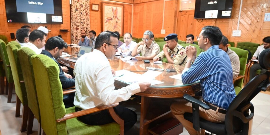 DC Shopian chairs District Level Telecom Committee Meeting