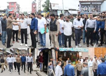 DC Shopian assesses traffic management in Shopian town