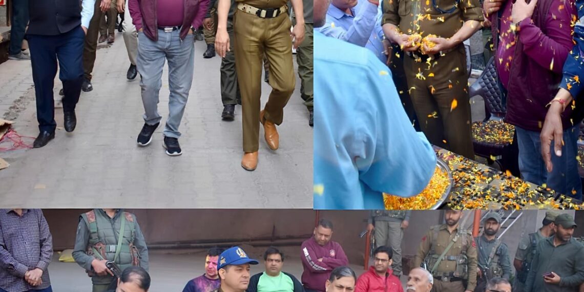 DC, SSP Poonch extend Holi greetings to people, Participate in Shobha Yatra at Sanatan Dharam Sabha