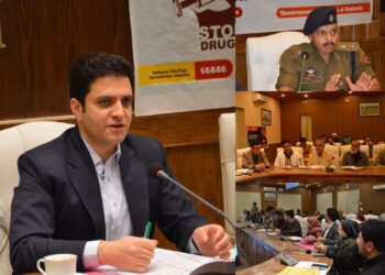 DC, SSP Budgam review preparations for 100 day long intensive Nasha Mukt Bharat Abhiyan