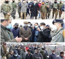 DC Srinagar, SSP Traffic visit Panthachowk, Parimpora Bus Terminals, Oversee inner City transport facility