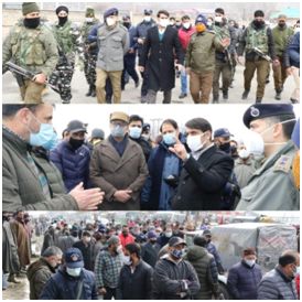 DC Srinagar, SSP Traffic visit Panthachowk, Parimpora Bus Terminals, Oversee inner City transport facility