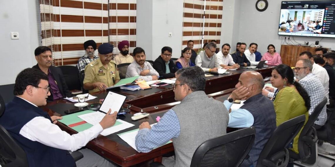 DC Udhampur reviews Action plan for 100 dayNasha Mukt Bharat Abhiyan