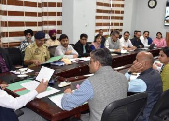DC Udhampur reviews Action plan for 100 dayNasha Mukt Bharat Abhiyan