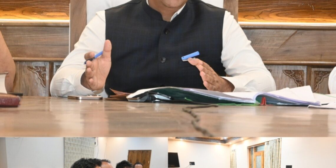 DDC Anantnag reviews Bijbehara-Anantnag Road Widening Project