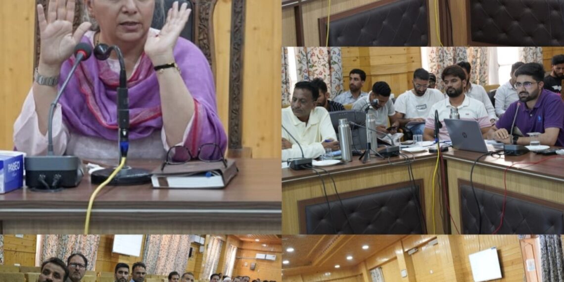 DDC Bandipora reviews progress of District Capex, Revenue Capex, DAJGUA Works