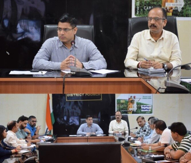 DDC Poonch reviews implementation of Financial Inclusion, Social Security Schemes