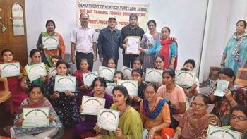 50 women of Jagti Township trained in fruit, vegetable processing
