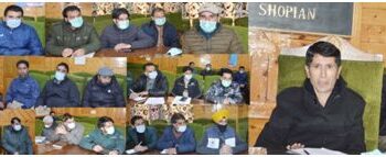 Disaster Management meeting held at Shopian