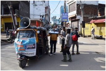 DIC conducts awareness campaign through announcement on CAB & Vaccination drive at Udhampur