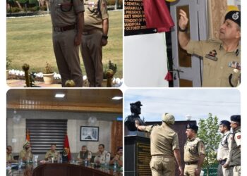 DIG NKR B’la visits Bandipora,Chairs crime and security review meeting