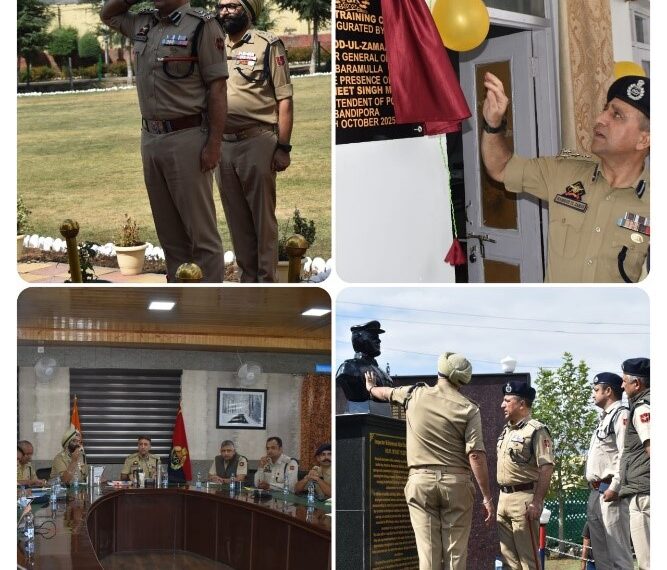 DIG NKR B’la visits Bandipora,Chairs crime and security review meeting