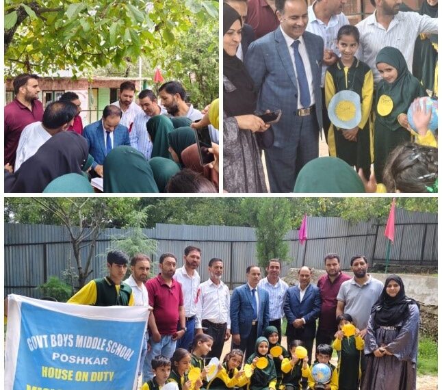 Dir Dr G N Itoo visits remote schools in B’gam, announces student initiatives