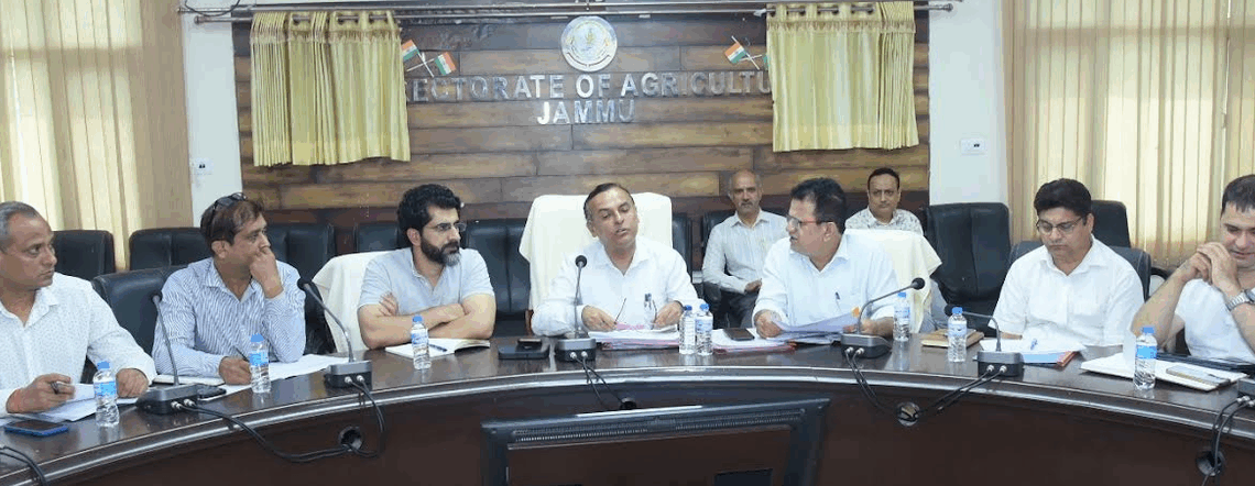 Director Agriculture Jammu reviews physical, financial progress of key departmental schemes
