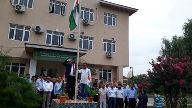 76th I-Day Celebrations; Dir Agri (K) hoists National Flag