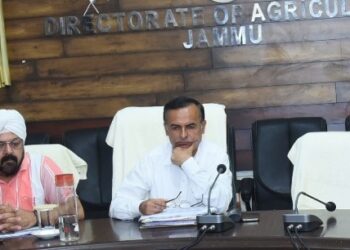 Dir Agriculture(J) reviews progress of agricultural schemes in Jammu Division