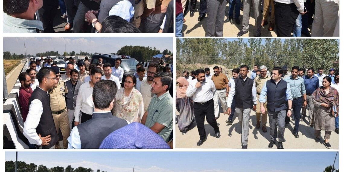 Div Com Kashmir conducts Extensive Tour of SRR Phase-I from Galandar to Narbal