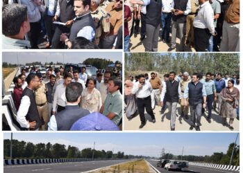 Div Com Kashmir conducts Extensive Tour of SRR Phase-I from Galandar to Narbal