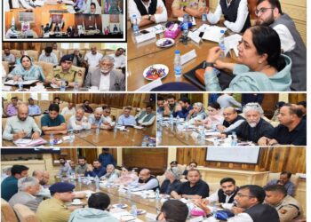 Div Com Kashmir reviews Muharram-ul-Haram arrangements