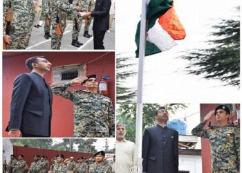 80th I-Day: Div Com Kashmir Hoists National Flag at Office Premises