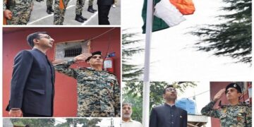 80th I-Day: Div Com Kashmir Hoists National Flag at Office Premises