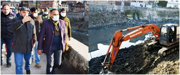 Kut kul passing through Shaher-e-Khas to be cleaned, made Navigable by March