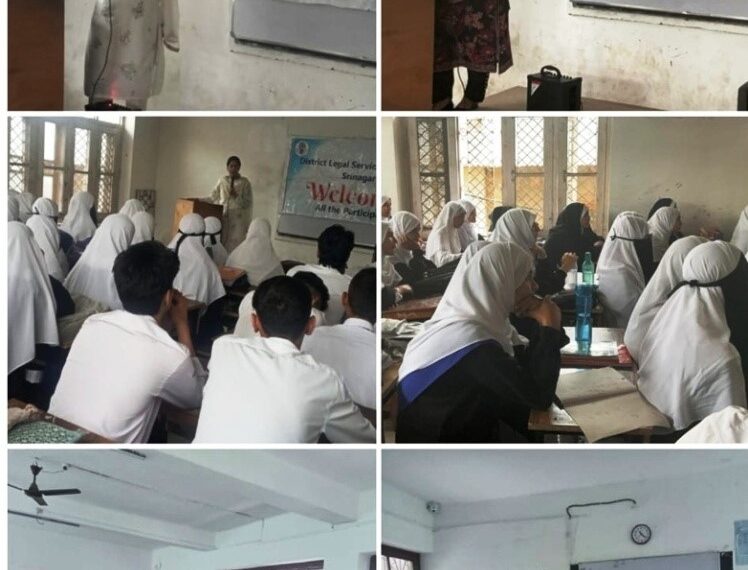 DLSA Srinagar organizes awareness prog. at HSS Gund Hassi Bhat