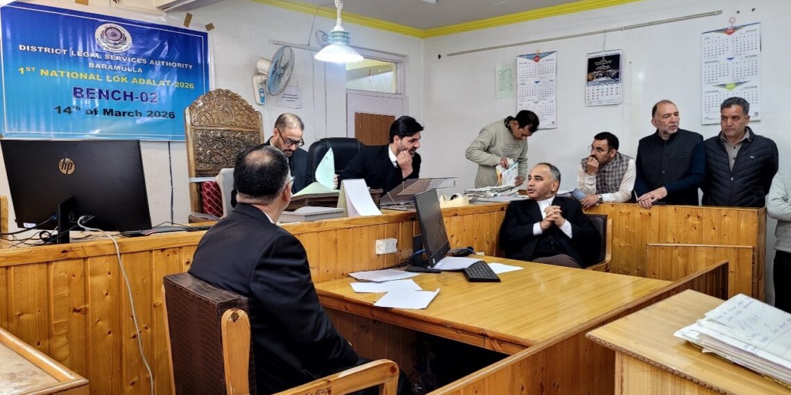 DLSA Baramulla organizes 1st National Lok Adalat of 2026, 608 cases amicably resolved
